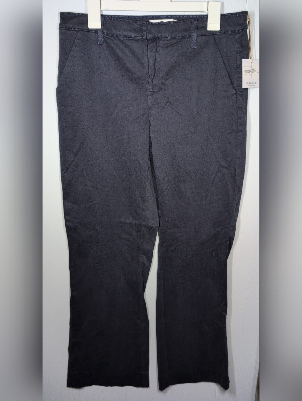 NWT Lila Ryan The Jenalynn Bootcut Trouser Navy Blue Women's Size 14 Pockets